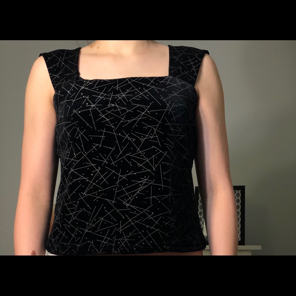 80’s vibe crop top